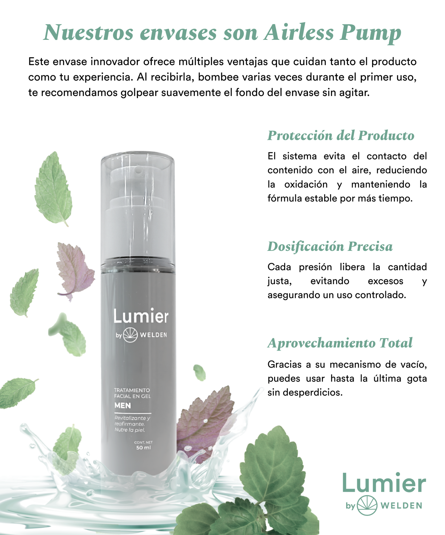 Lumier - Tratamiento Facial en Gel con Ácido Hialurónico, Niacinamida e Ingredientes Naturales