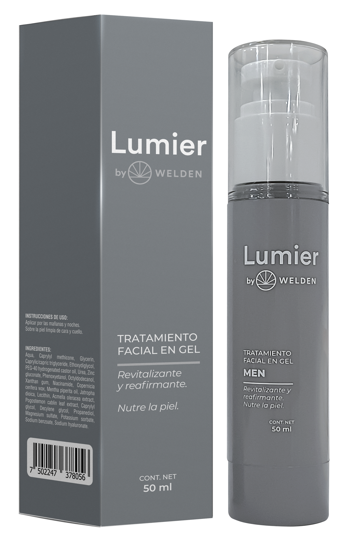 Lumier - Tratamiento Facial en Gel con Ácido Hialurónico, Niacinamida e Ingredientes Naturales