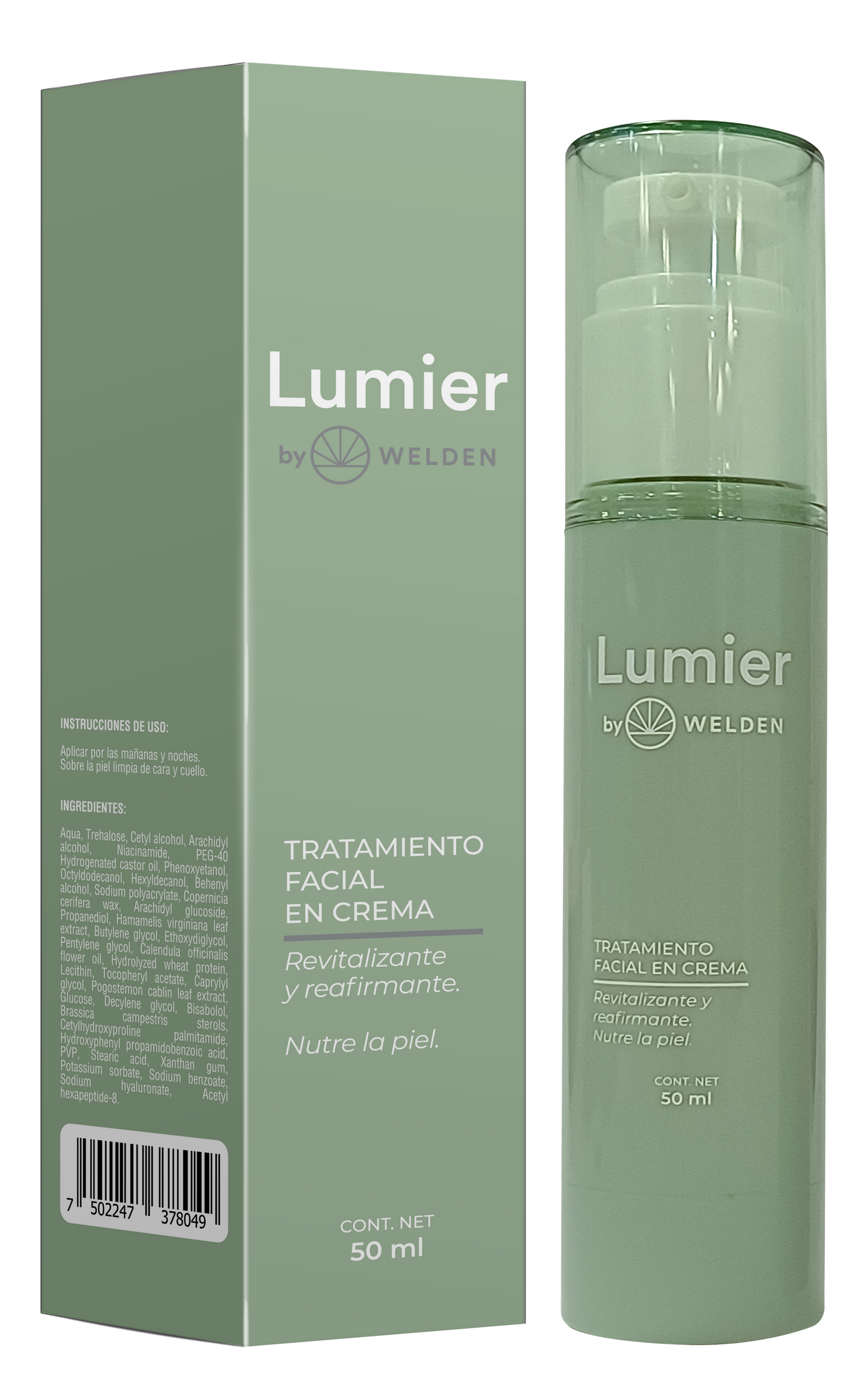 Lumier - Tratamiento Facial en Crema con Ácido Hialurónico, Niacinamida e Ingredientes Naturales
